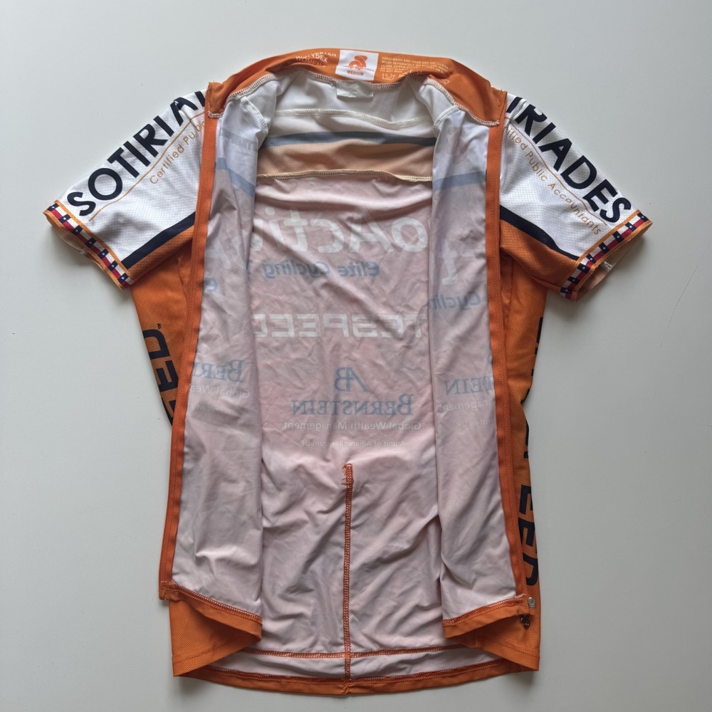 CHAMP-SYS Womens Medium Cycling Team Jersey Orange Texas - Picture 7 of 15